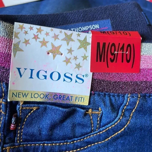 Vigoss youth Jean Bermuda shorts XSmall Small Medium Large Glitter waist - Picture 6 of 10